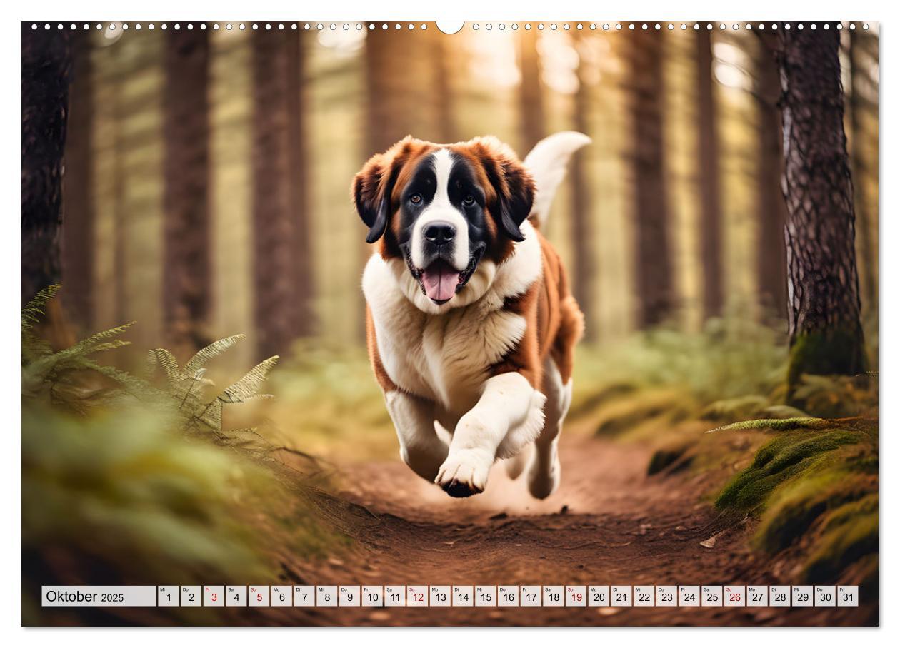 Bild: 9783457221761 | Gigant Bernhardiner (hochwertiger Premium Wandkalender 2025 DIN A2...