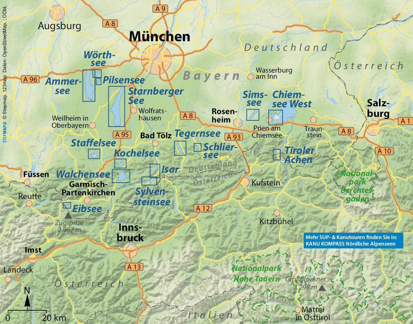 Bild: 9783985131044 | SUP-Guide Bayerisches Alpenvorland | Anja Klotz (u. a.) | Taschenbuch
