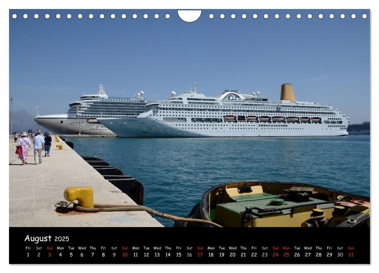 Bild: 9781325991181 | Cruise ships around the world (Wall Calendar 2025 DIN A4...