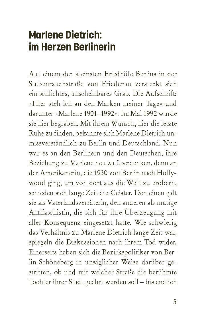 Bild: 9783814803012 | Marlene Dietrich in Berlin | Ulrike Wiebrecht | Buch | BeBra MINI