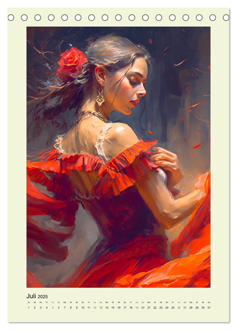 Bild: 9783435873364 | Flamenco. Anmutige Tänzerinnen. Illustrationen (Tischkalender 2025...