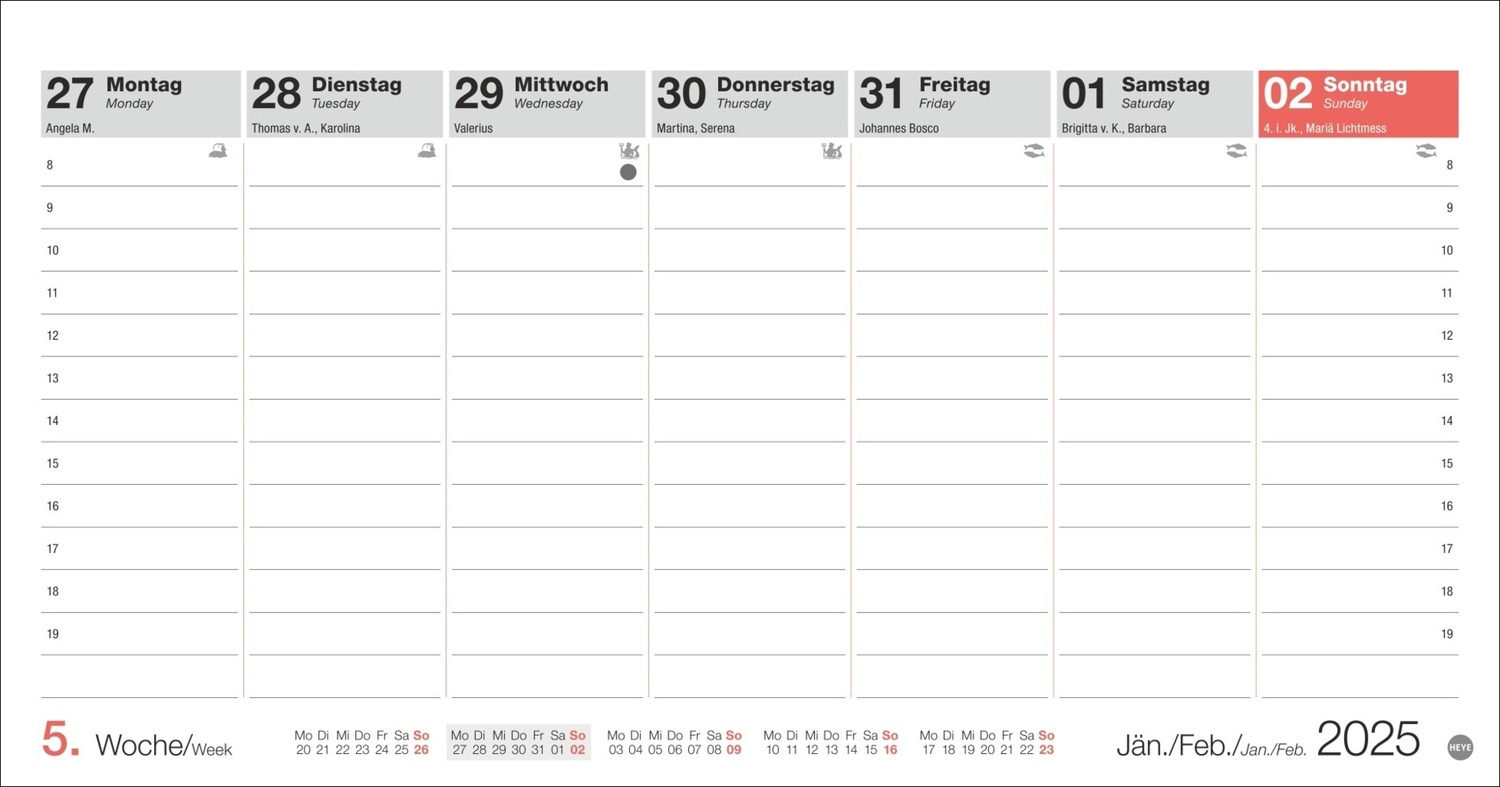 Bild: 9783756407613 | Schreibtischkalender Österreich groß 2025 | Kalender | Spiralbindung