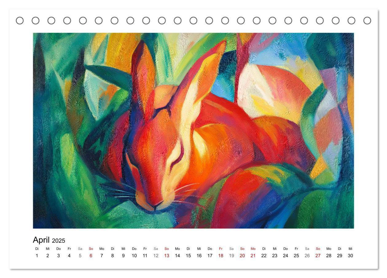 Bild: 9783457238257 | Expressionistisch durchs Jahr (Tischkalender 2025 DIN A5 quer),...