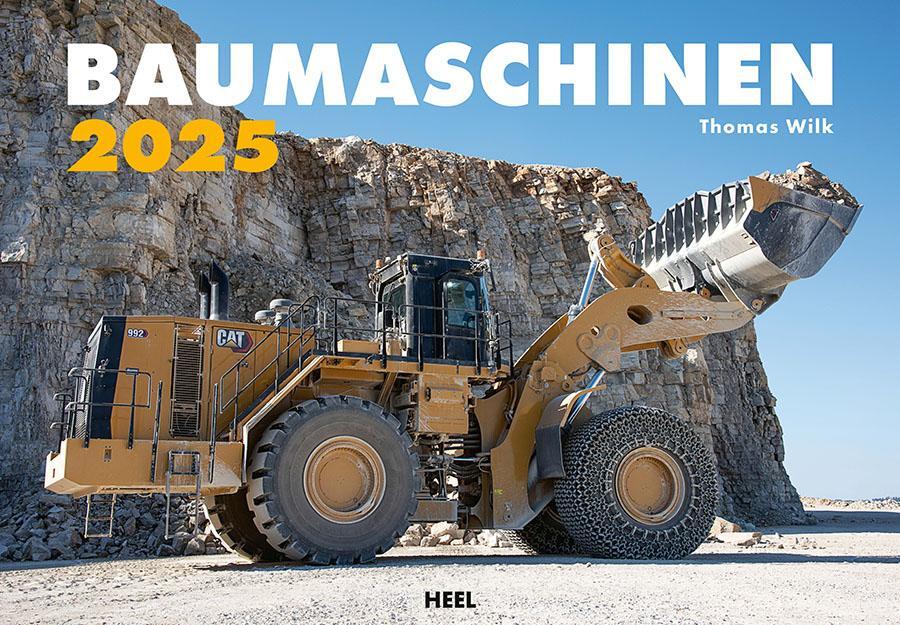 Cover: 9783966648073 | Baumaschinen Kalender 2025 | Thomas Wilk | Kalender | 14 S. | Deutsch