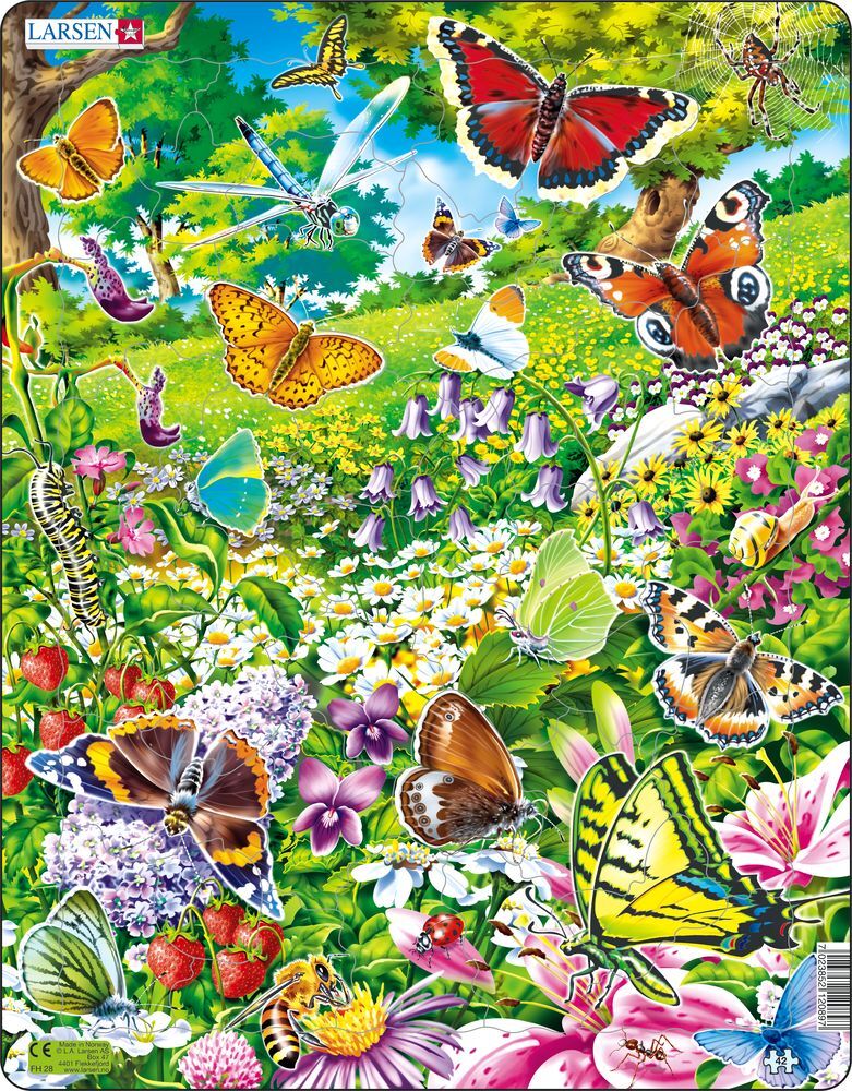 Cover: 7023852120897 | Puzzle - Schmetterlinge | Puzzle | Larsen | EAN 7023852120897