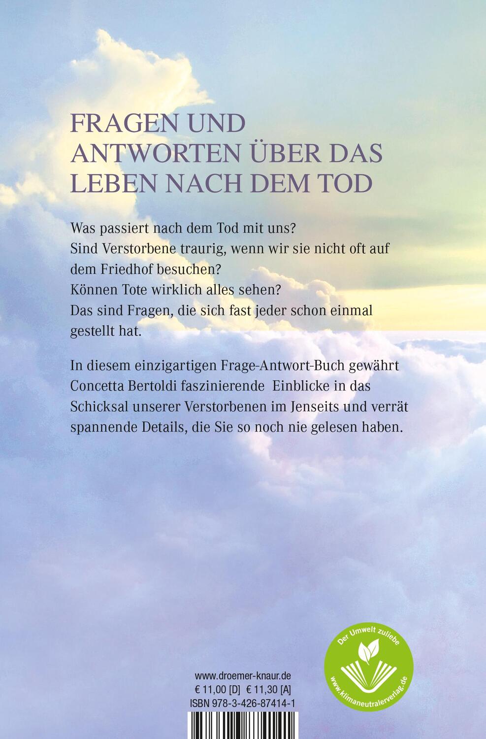 Rückseite: 9783426874141 | Sehen Tote wirklich alles? | Auskünfte über das Leben im Jenseits