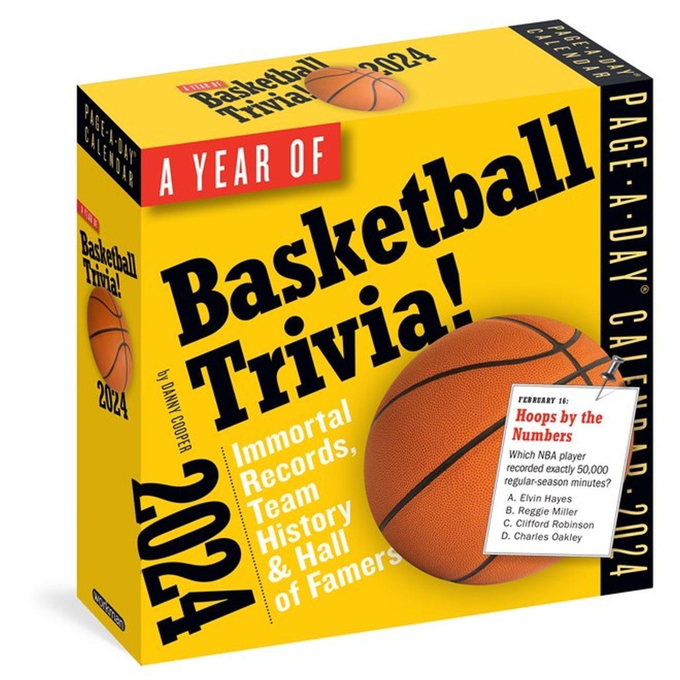 Cover: 9781523520367 | A Year of Basketball Trivia! Page-A-Day Calendar 2024 | Kalender