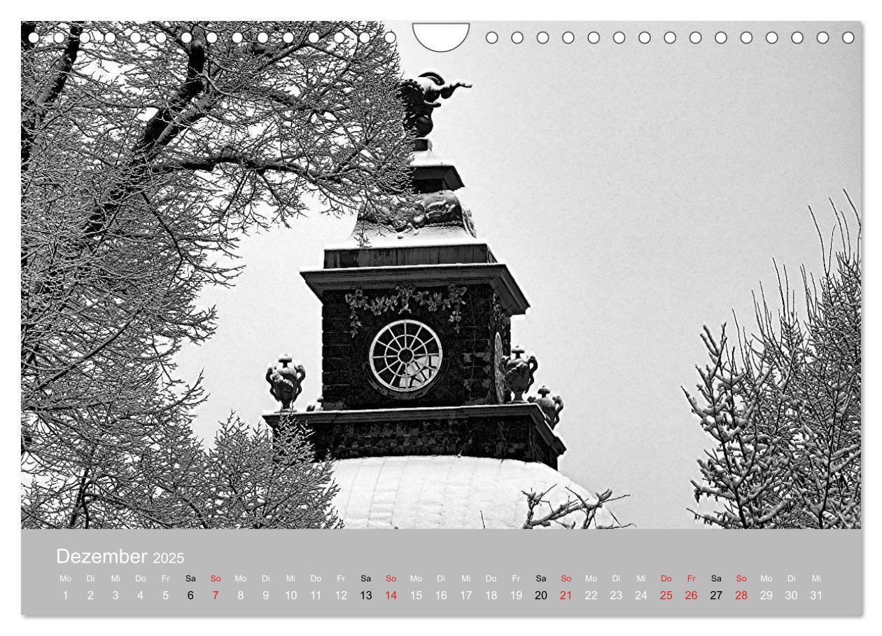 Bild: 9783435473960 | Potsdam schwarz auf weiß (Wandkalender 2025 DIN A4 quer), CALVENDO...