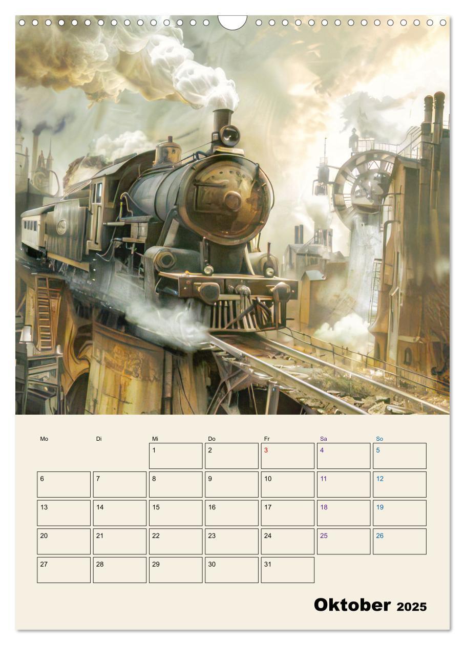 Bild: 9783457146842 | Steampunk - Mechanische Fantasiewelt (Wandkalender 2025 DIN A3...