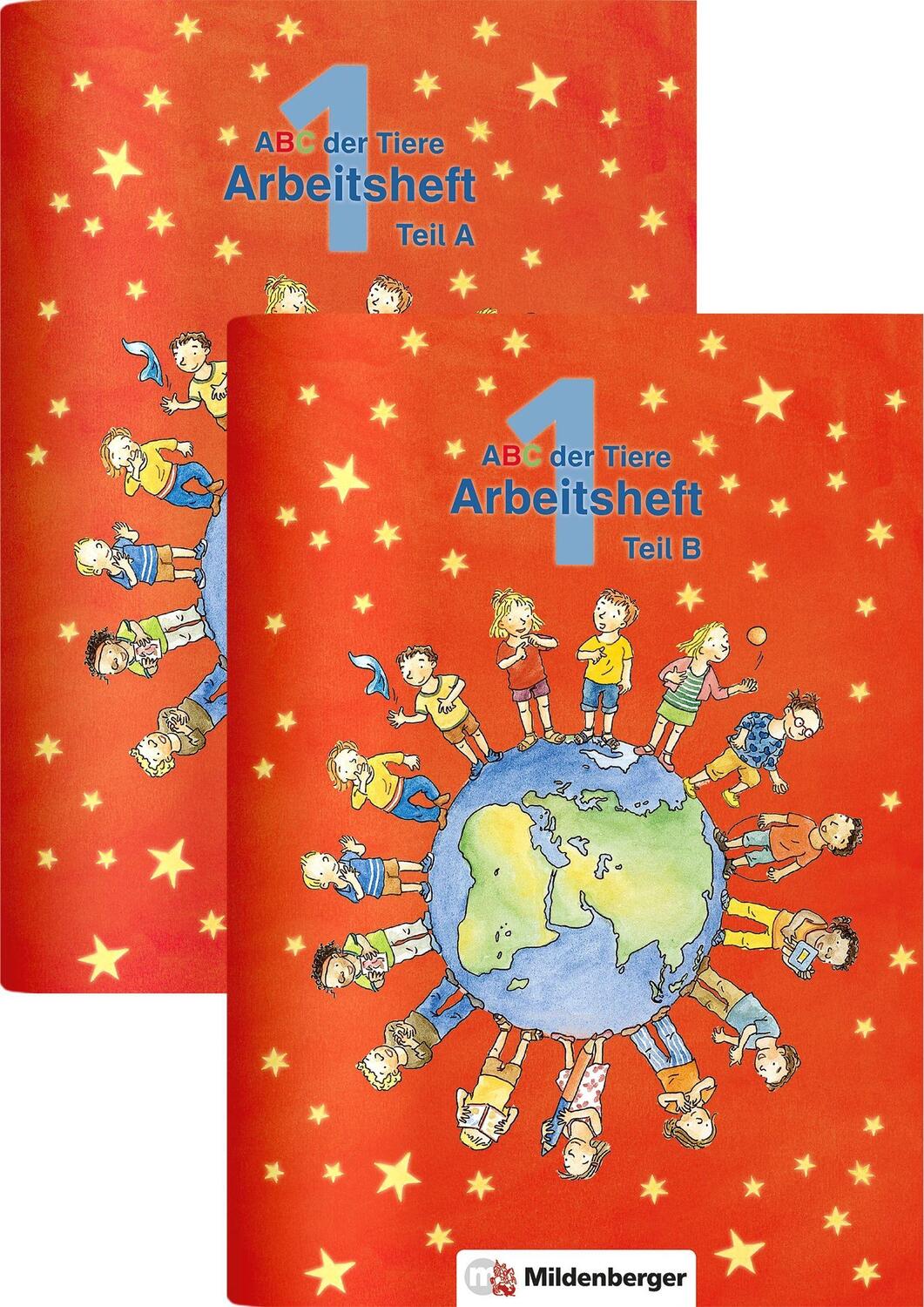 Cover: 9783619142316 | ABC der Tiere 1 · Arbeitsheft Teil A und B - zu Lesen in Silben...