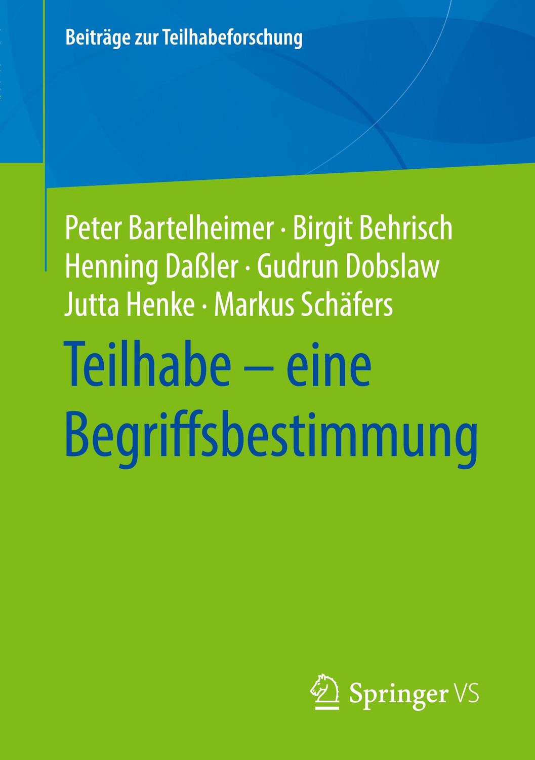 Cover: 9783658306090 | Teilhabe ¿ eine Begriffsbestimmung | Peter Bartelheimer (u. a.) | Buch