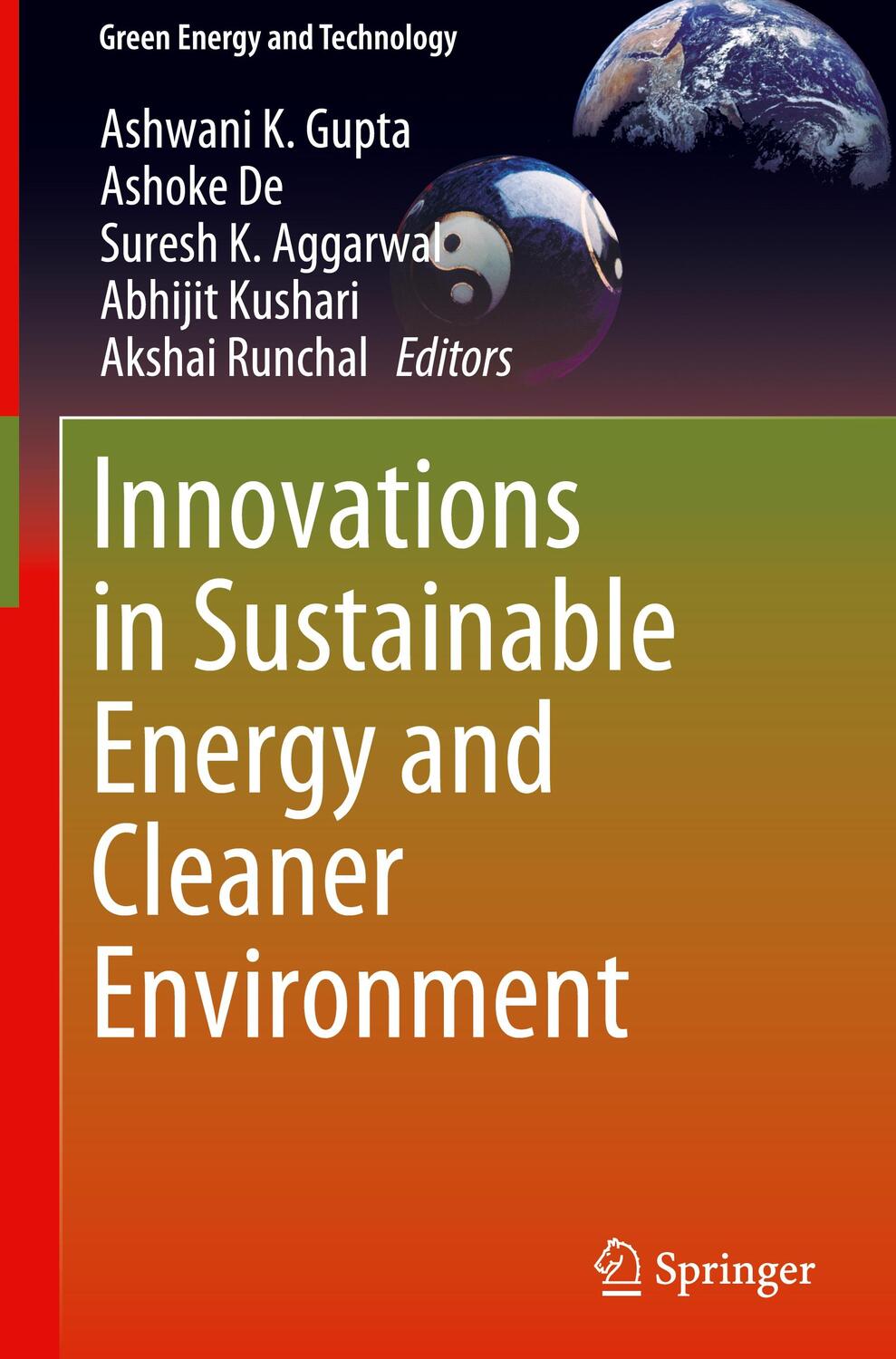 Cover: 9789811390111 | Innovations in Sustainable Energy and Cleaner Environment | Buch