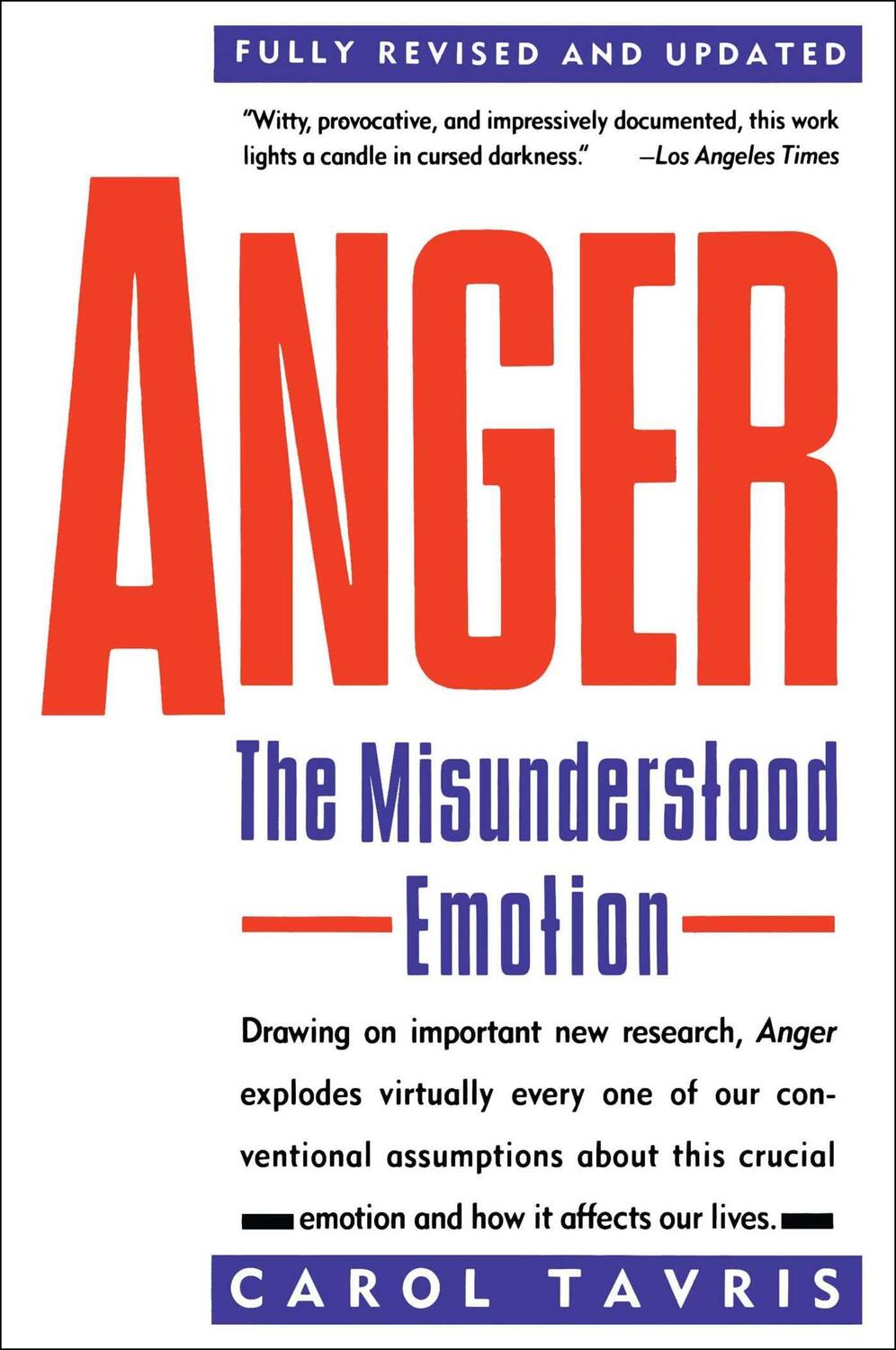 Cover: 9780671675233 | Anger | The Misunderstood Emotion | Carol Tavris | Taschenbuch | 1989