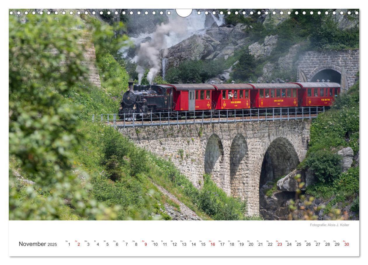 Bild: 9783435427420 | Dampfbahn Furka 2025 (Wandkalender 2025 DIN A3 quer), CALVENDO...