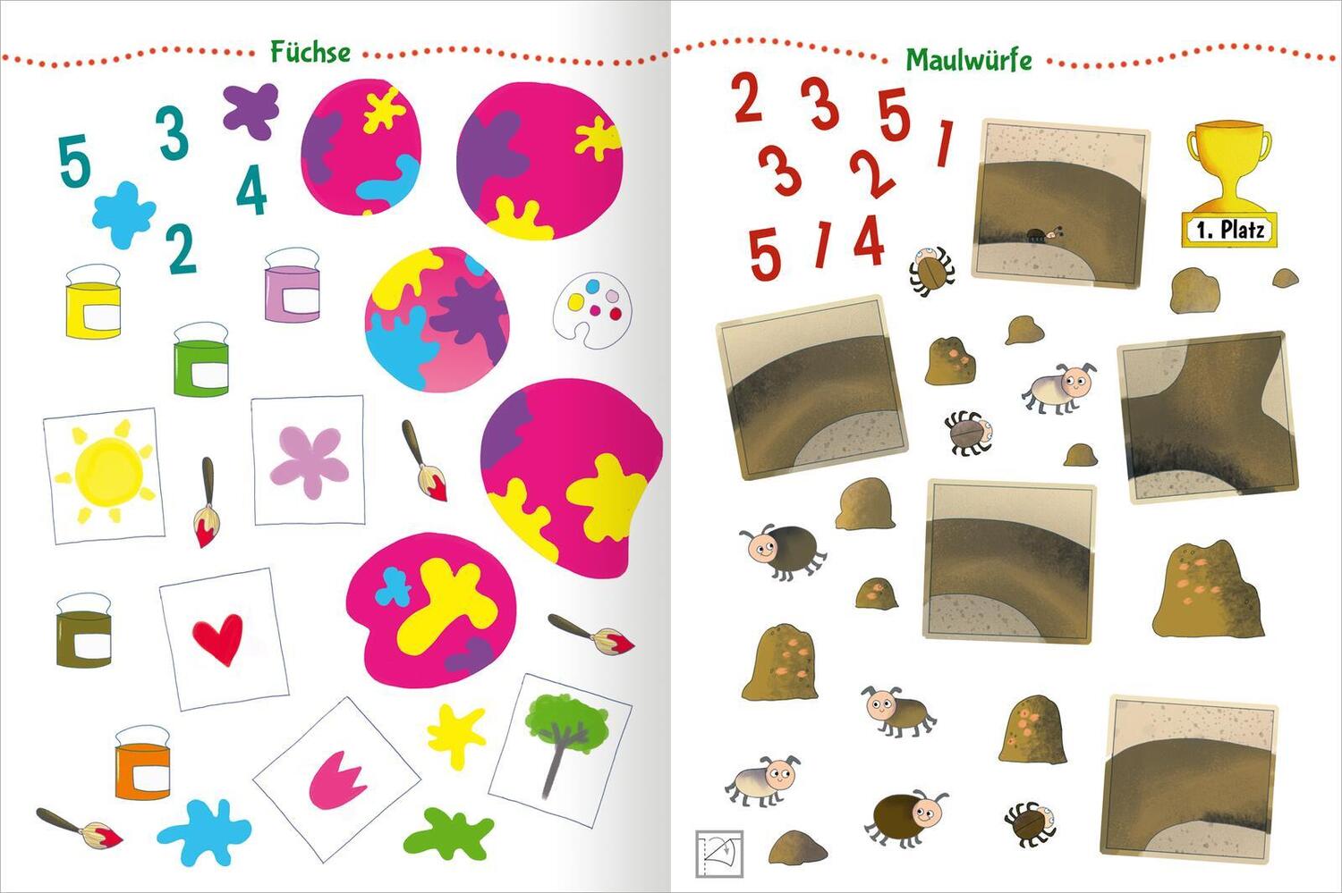 Bild: 9783845856162 | Stickern &amp; Rätseln ab 3: Stickern &amp; Rätseln - Tiere | Taschenbuch