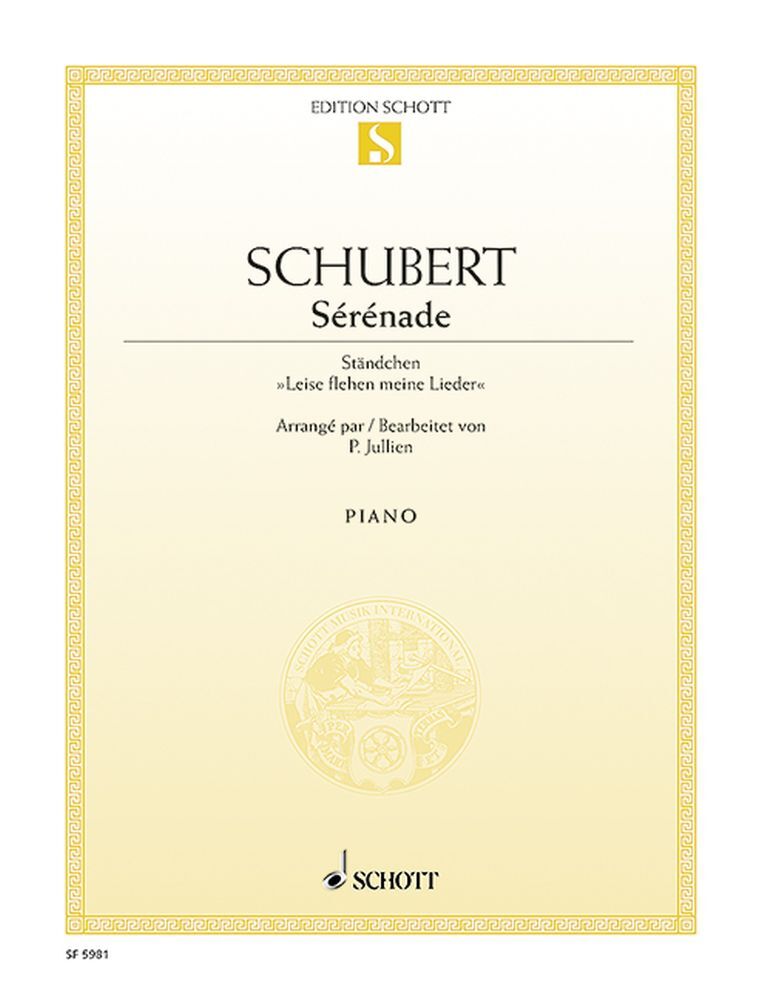 Cover: 9790543506121 | Serenade | Standchen Leise flehen meine Lieder | Franz Schubert | Buch