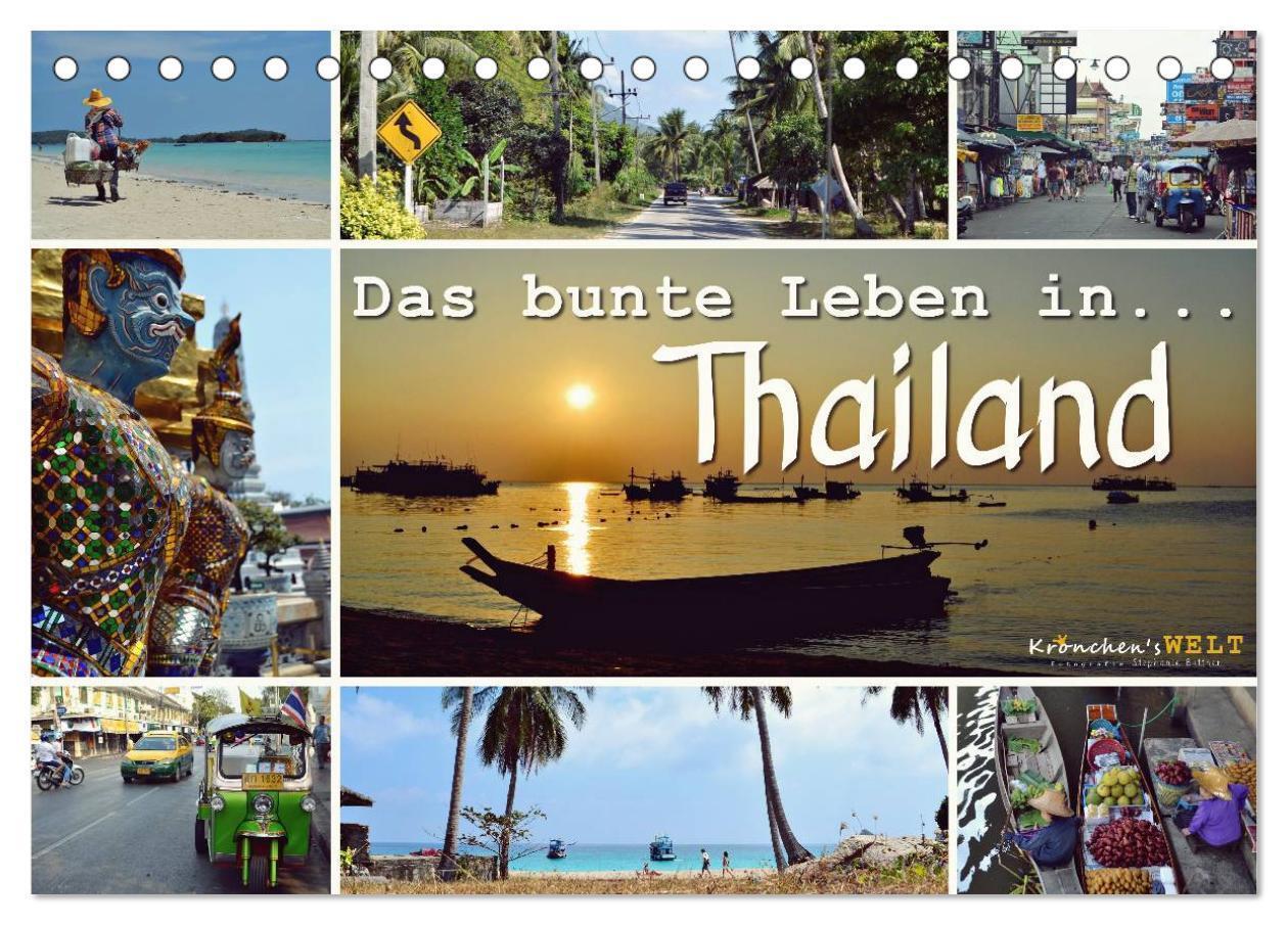 Cover: 9783435669042 | Das bunte Leben in Thailand (Tischkalender 2025 DIN A5 quer),...