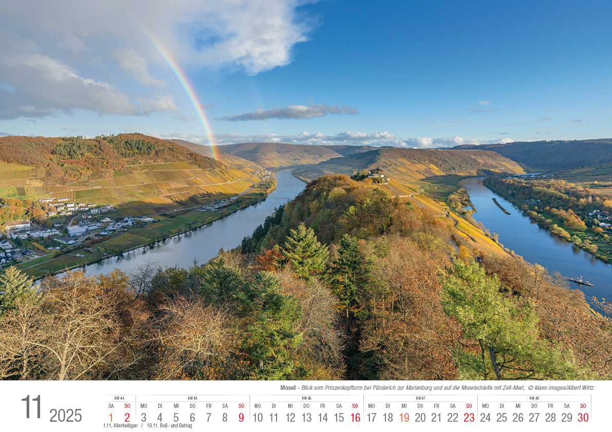 Bild: 9783965352179 | Die Mosel von Trier bis Koblenz 2025 Bildkalender A3 Spiralbindung