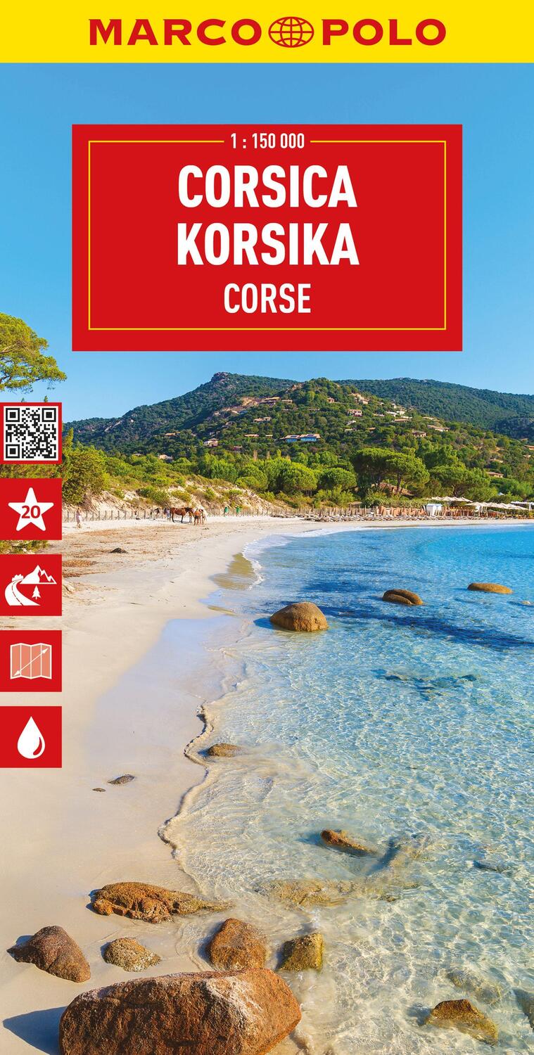 Cover: 9783575018595 | MARCO POLO Reisekarte Korsika 1:150.000 | (Land-)Karte | Deutsch