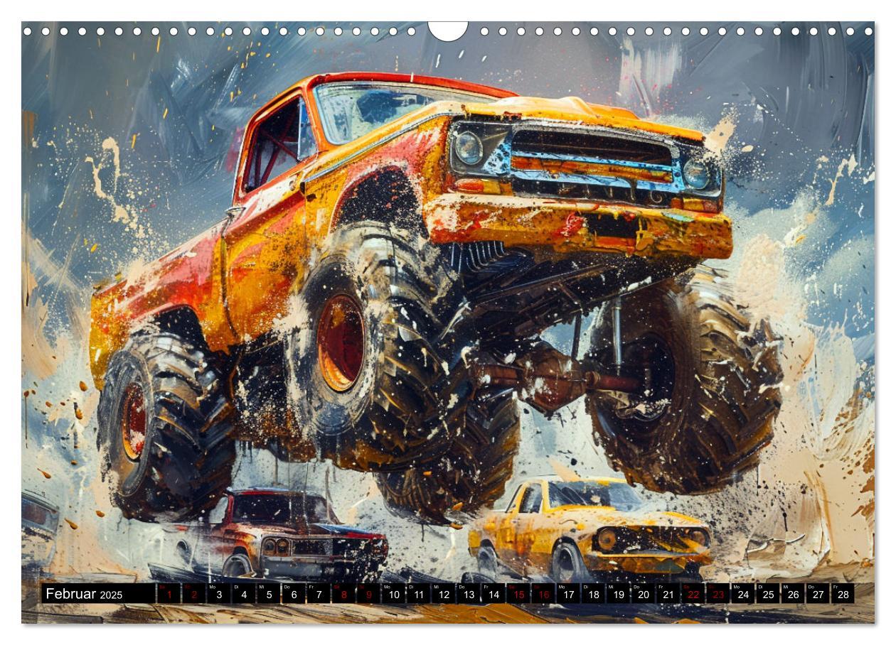 Bild: 9783383822346 | Wilde Monstertrucks (Wandkalender 2025 DIN A3 quer), CALVENDO...