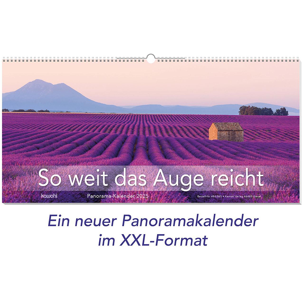 Cover: 9783754806555 | So weit das Auge reicht 2025 | Panoramakalender | Kalender | 14 S.