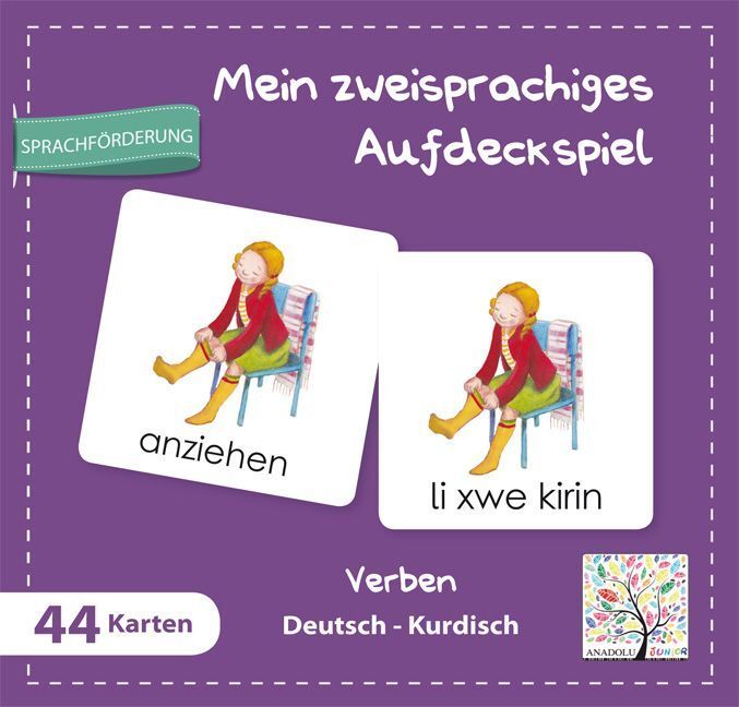 Cover: 9783861216773 | Mein zweisprachiges Aufdeckspiel, Verben Deutsch-Kurdisch...
