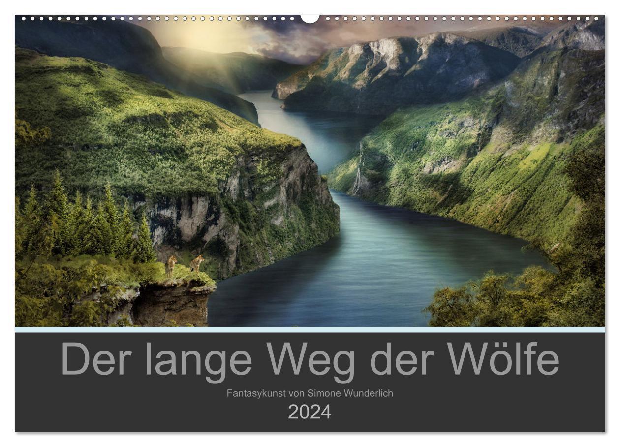 Cover: 9783675551503 | Der lange Weg der Wölfe (Wandkalender 2024 DIN A2 quer), CALVENDO...