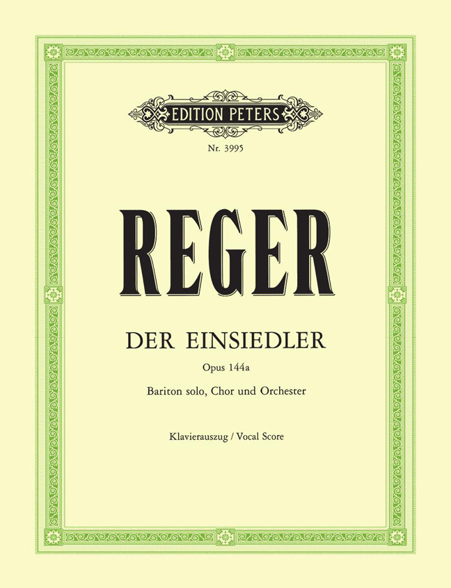 Cover: 9790014020279 | Der Einsiedler op. 144a (Jena, Juli 1915) -aus: Zwei Gesänge op. 144-