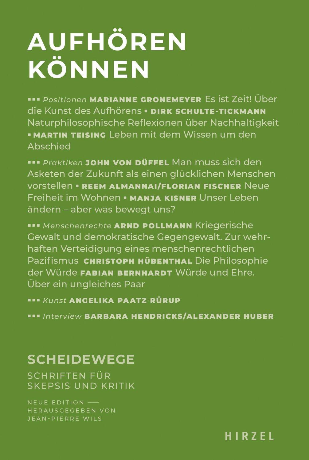 Cover: 9783777633909 | Aufhören können | Gegen den Wahn des permanenten Wachstums | Wils