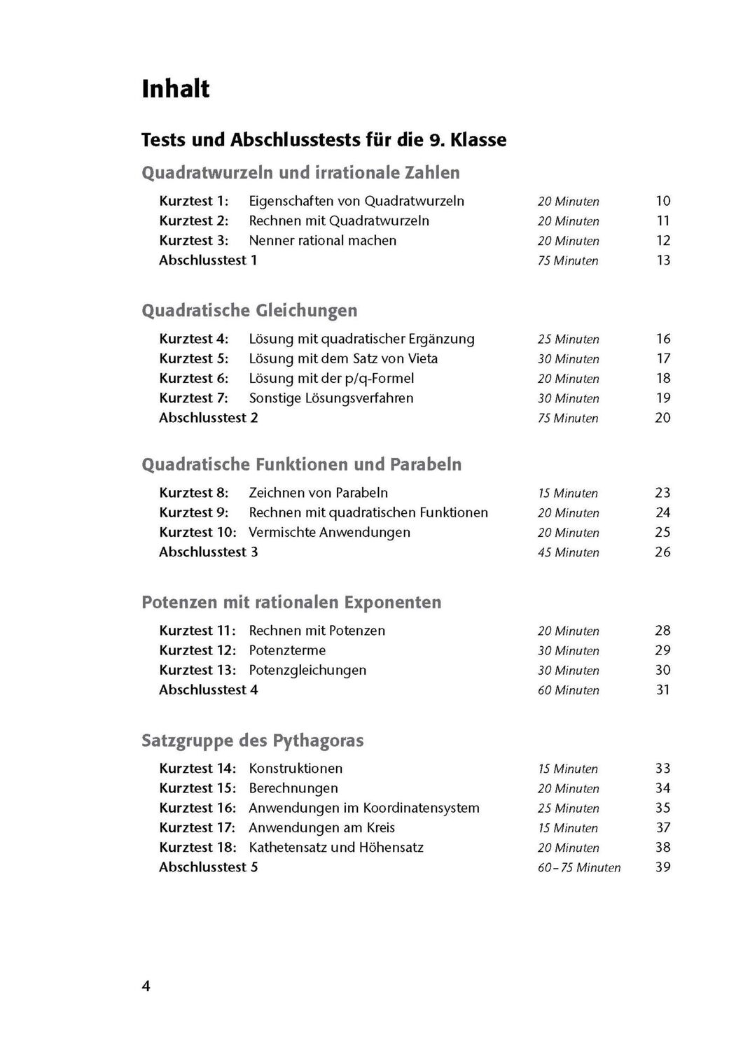 Bild: 9783804415980 | Fit in Test und Klassenarbeit - Mathematik 9./10. Klasse Gymnasium