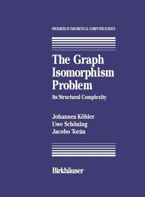 Cover: 9780817636807 | The Graph Isomorphism Problem | Its Structural Complexity | Buch | VII