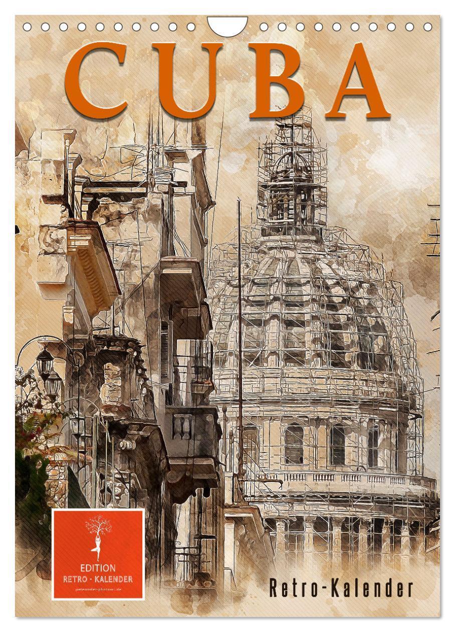 Cover: 9783435909469 | Cuba Retro Kalender (Wandkalender 2025 DIN A4 hoch), CALVENDO...