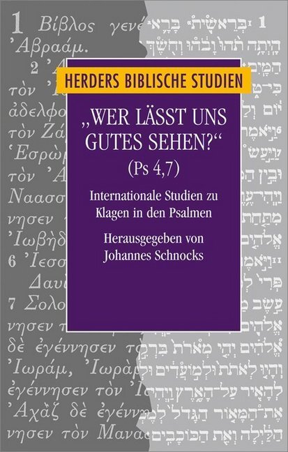 Cover: 9783451349850 | "Wer lässt uns Gutes sehen?" (Ps 4,7) | Johannes Schnocks | Buch