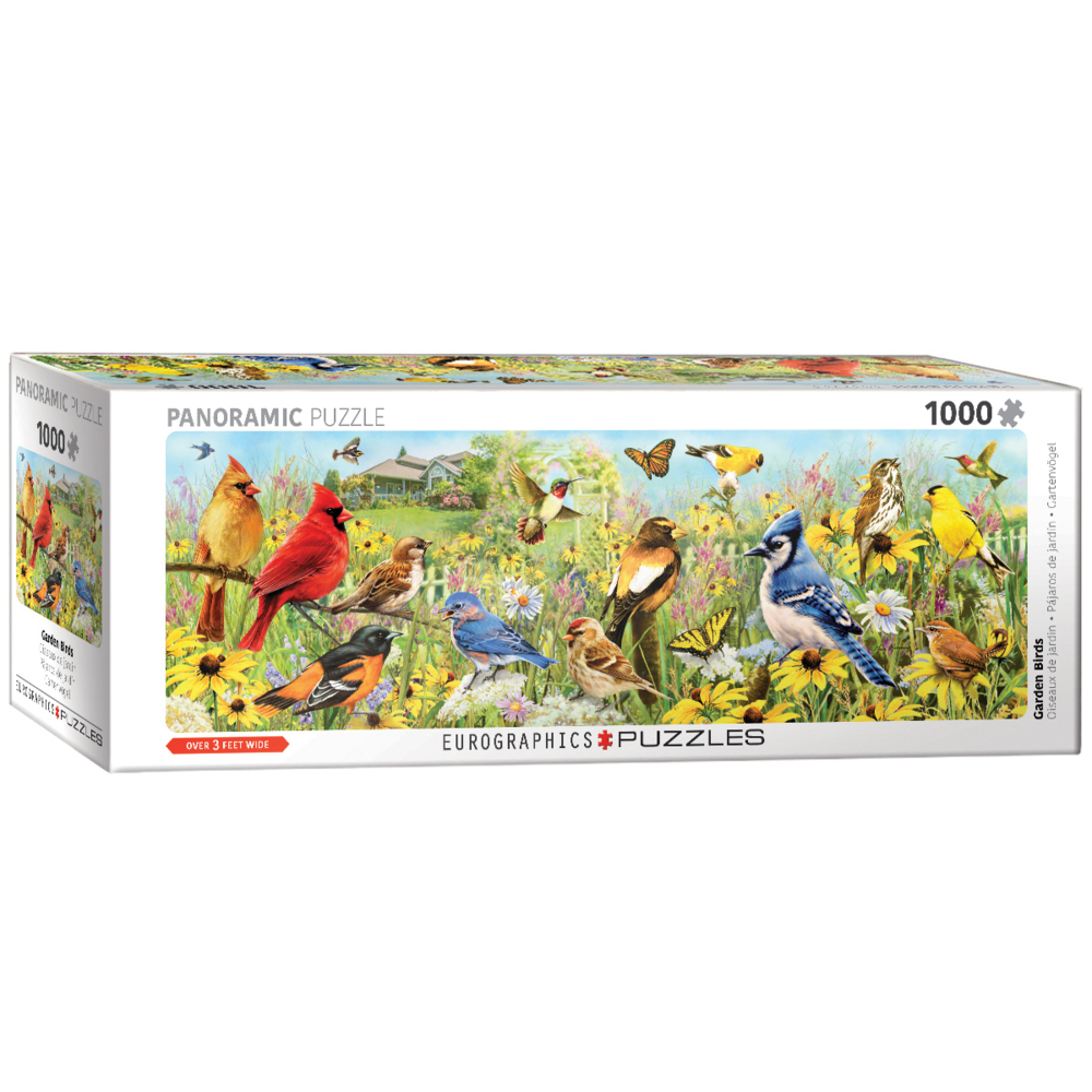 Cover: 628136653381 | Vögel im Garten (Puzzle) | Spiel | In Spielebox | 2021 | Eurographics
