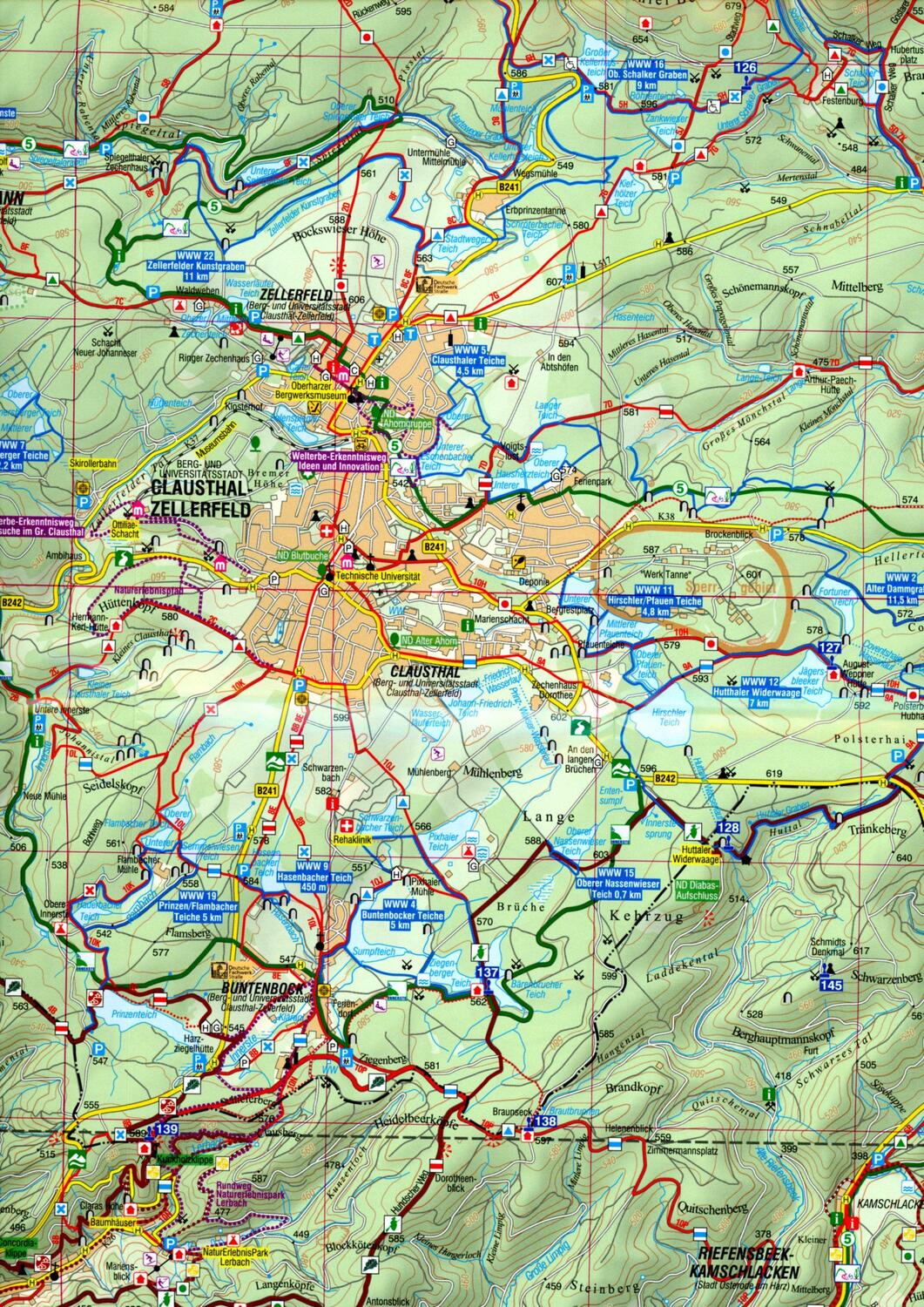 Bild: 9783869732244 | Kartenset Harz | 3-teiliges wetterfestes Kartenset vom gesamten Harz