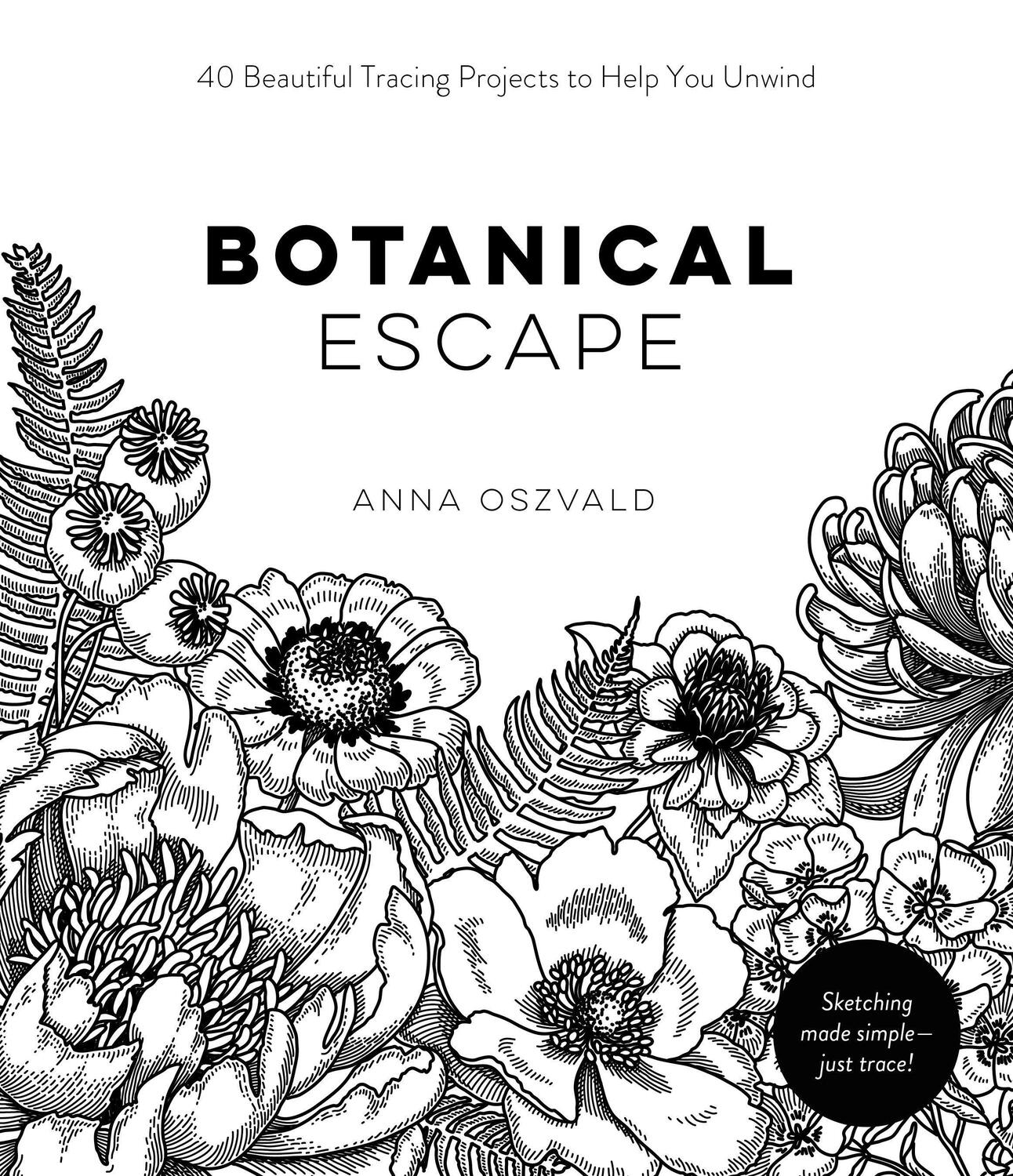 Cover: 9781645673743 | Botanical Escape: 40 Beautiful Tracing Projects to Help You Unwind