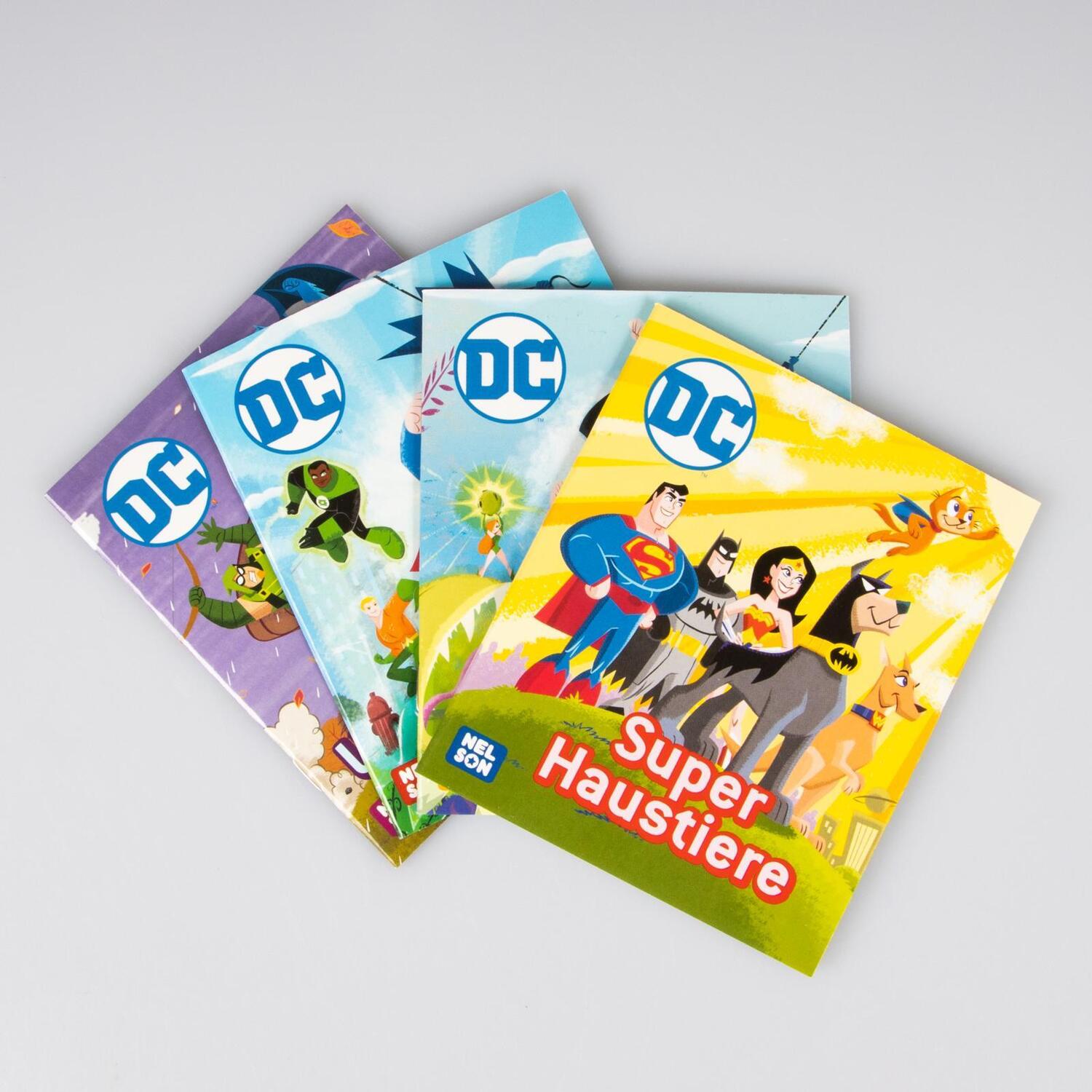 Bild: 9783845121901 | Nelson Mini-Bücher: 4er DC Superhelden 1-4 | Taschenbuch | Deutsch
