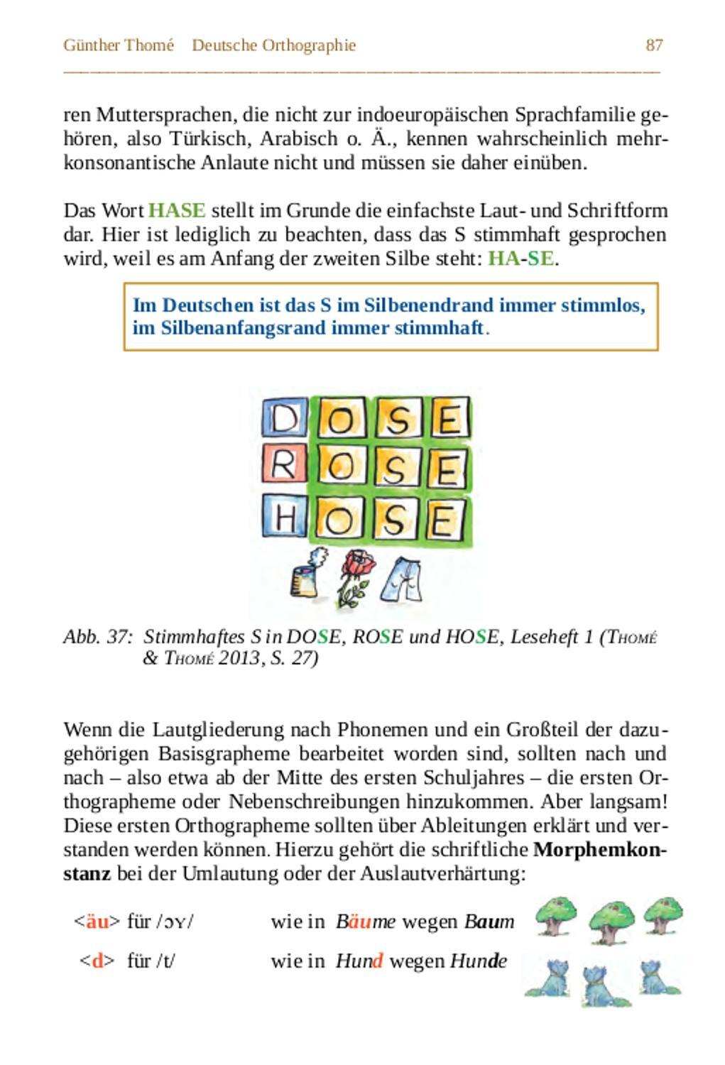 Bild: 9783942122245 | Deutsche Orthographie | historisch - systematisch - didaktisch | Thomé