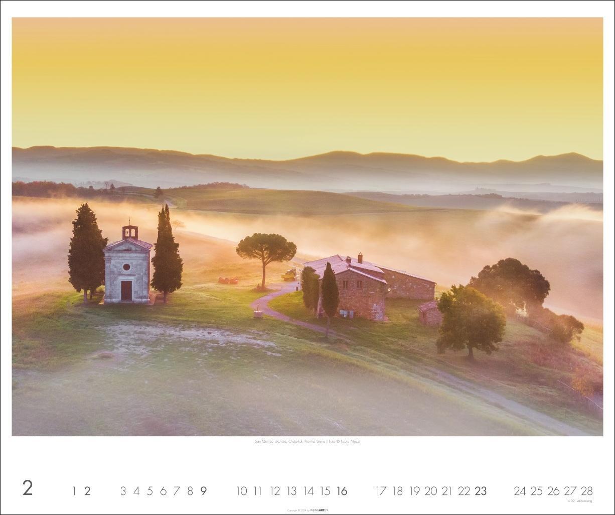 Bild: 9783839900208 | Toskana Kalender 2025 - Zypressen und das Licht des Südens | Kalender