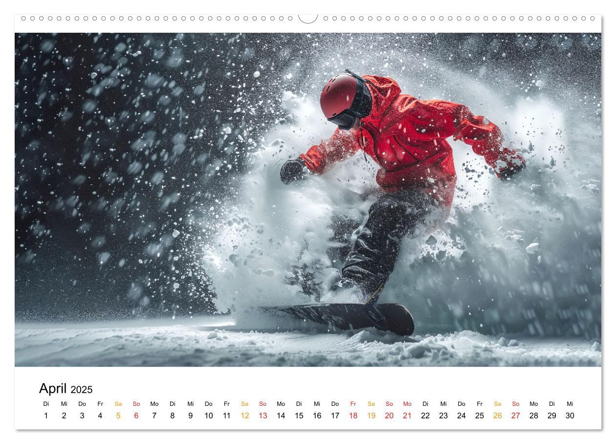 Bild: 9783457226513 | Kufen, Ski &amp; Snowboard (Wandkalender 2025 DIN A2 quer), CALVENDO...