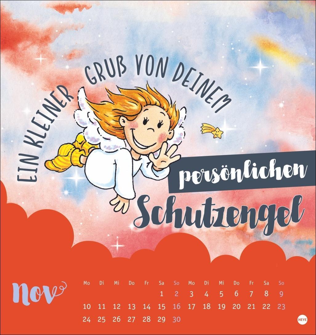 Bild: 9783756408009 | Schutzengel Postkartenkalender 2025 | Heye | Kalender | Spiralbindung