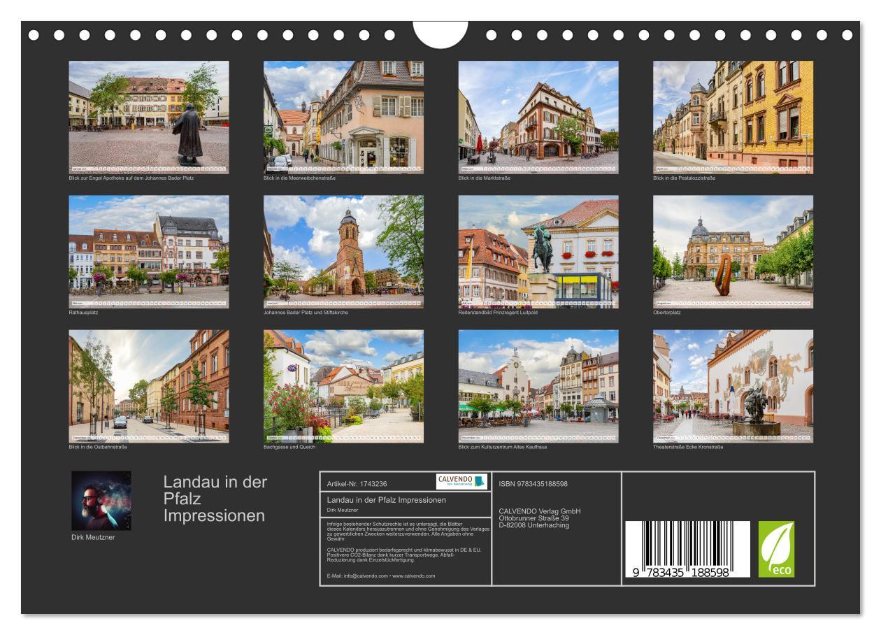 Bild: 9783435188598 | Landau in der Pfalz Impressionen (Wandkalender 2025 DIN A4 quer),...