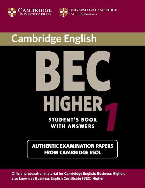 Cover: 9780521752893 | Cambridge BEC Higher 1 | University Of Cambridge Local Examinatio