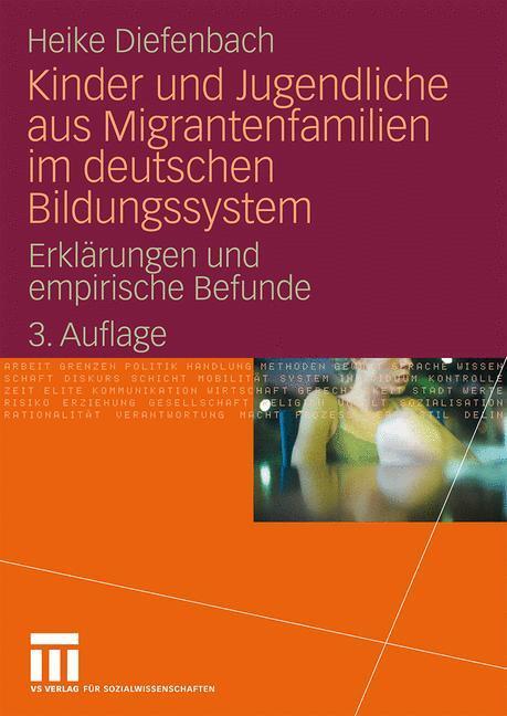 Cover: 9783531170350 | Kinder und Jugendliche aus Migrantenfamilien im deutschen...