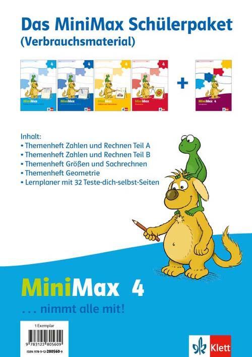 Cover: 9783122805609 | MiniMax. Schülerpaket 4. Schuljahr Verbrauchsmaterial. 4 Hefte | Buch