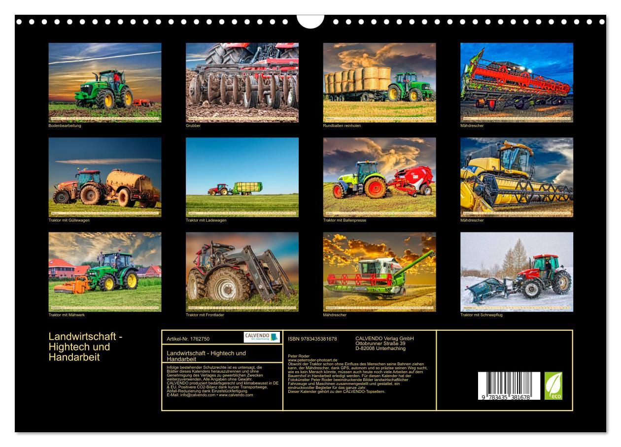 Bild: 9783435381678 | Landwirtschaft - Hightech und Handarbeit (Wandkalender 2025 DIN A3...