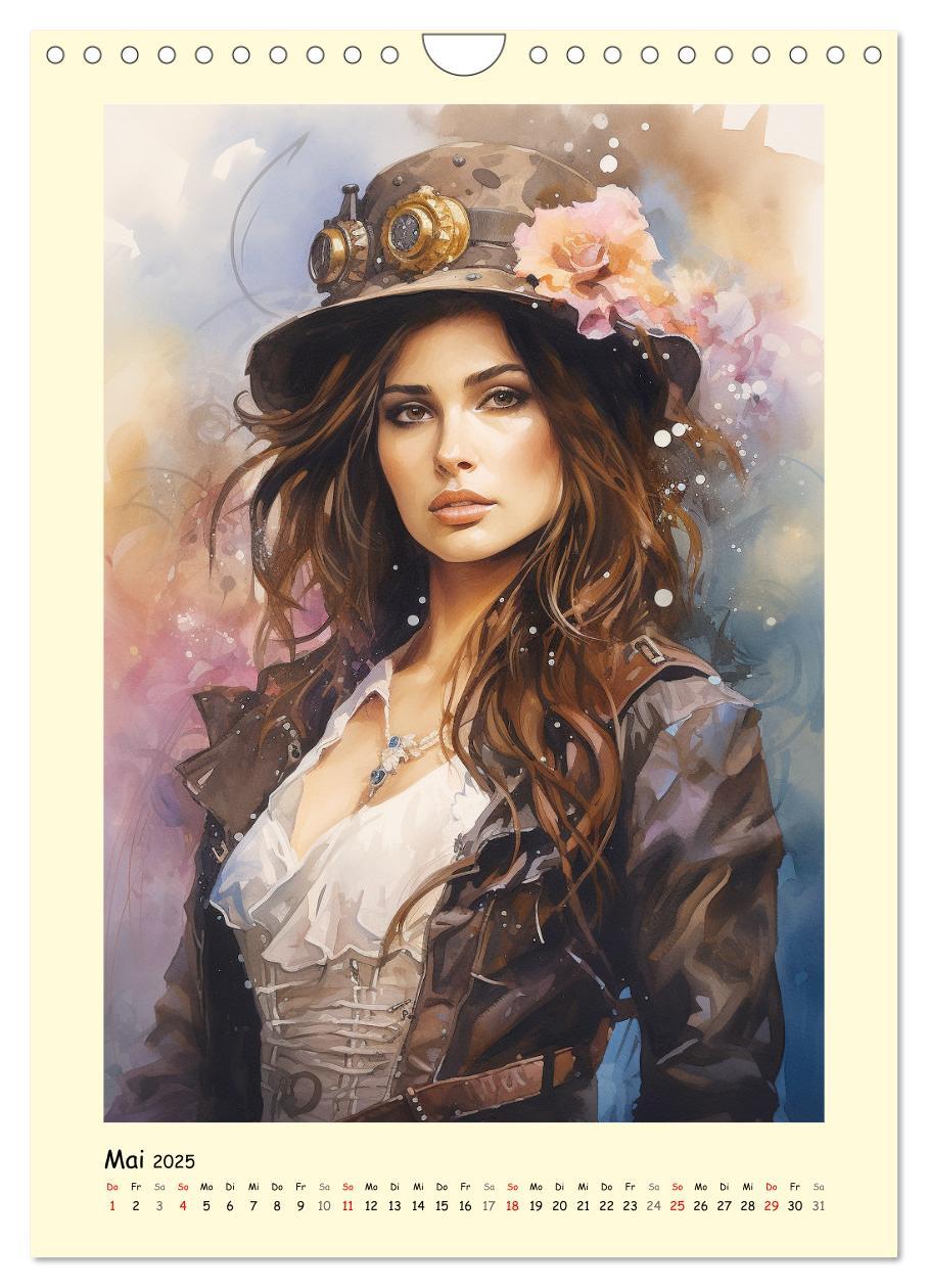 Bild: 9783435860906 | Schöne Steampunk Girls. Retro-Ästhetik im Aquarell-Stil...