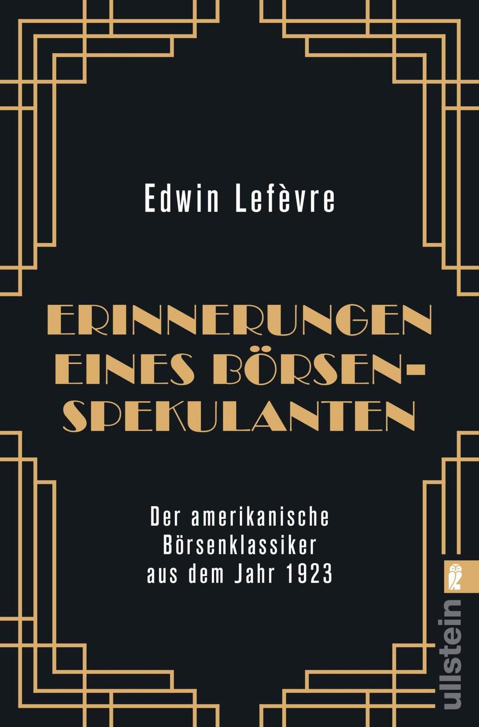 Cover: 9783548068015 | Erinnerungen eines Börsenspekulanten | Edwin Lefèvre | Taschenbuch