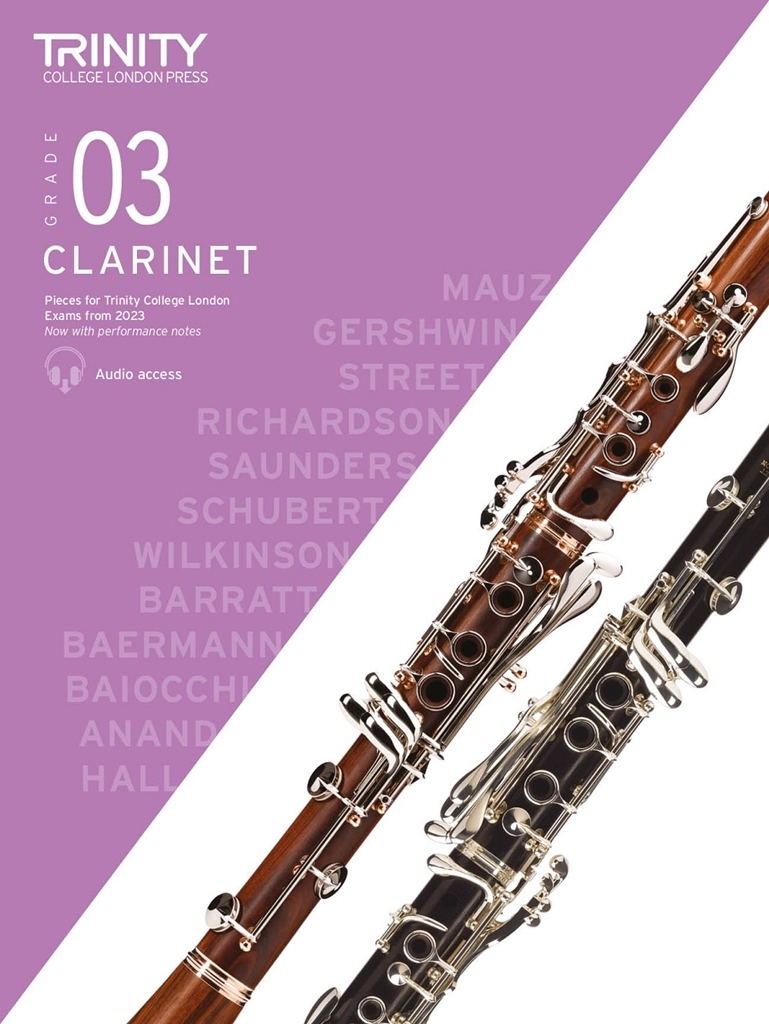 Cover: 9780857369710 | TCL Clarinet Exam Pieces from 2023: Grade 3 | Trinity College London