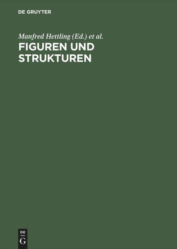 Cover: 9783598115851 | Figuren und Strukturen | Manfred Hettling (u. a.) | Buch | XIV | 2001